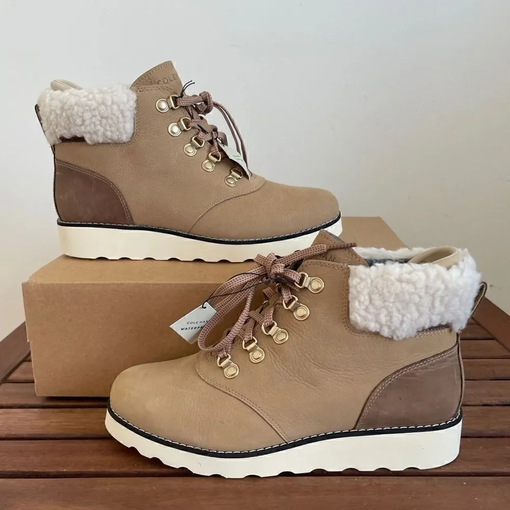 Cole Haan lace up Winter Boots Women Size 7.5